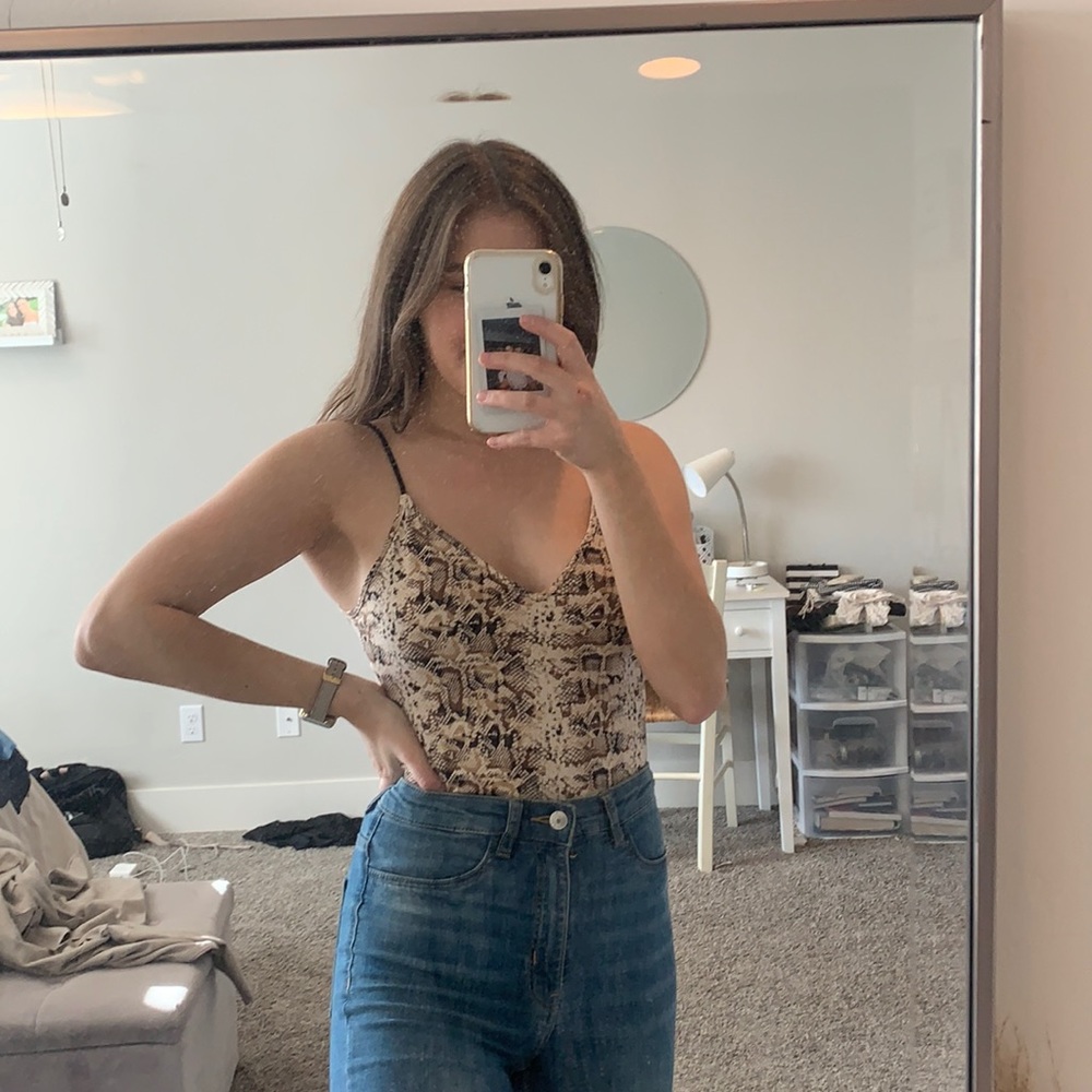Snakeskin bodysuit